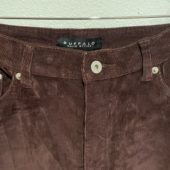 NWOT Buffalo David Bitton Brown Corduroy women’s flare pant. Size 32 - Picture 2 of 5